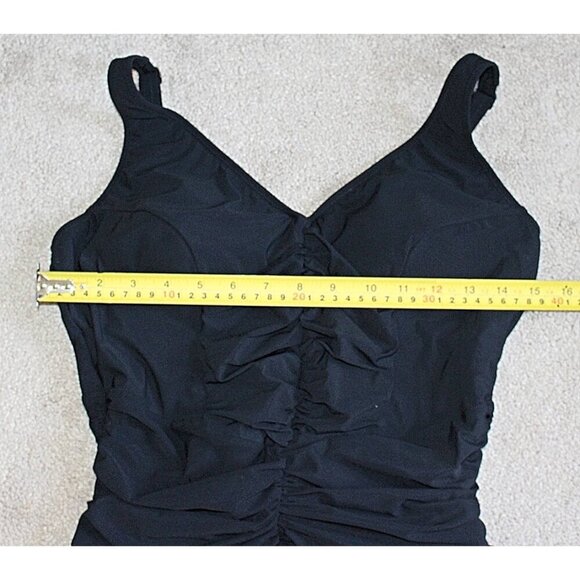 Profile by Gottex - Tutti Frutti Surplice One Piece Swimsuit in color Black, siz - Picture 7 of 9